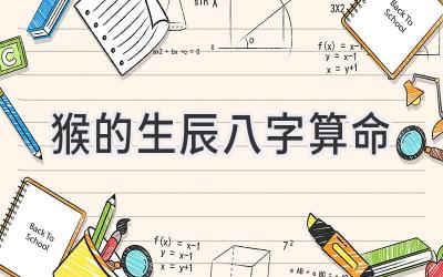 猴的生辰八字算命