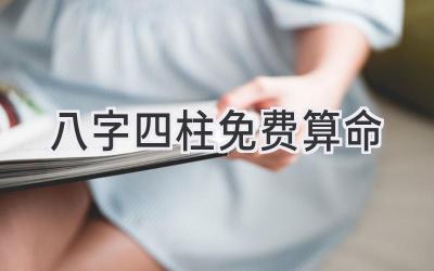 八字四柱免费算命