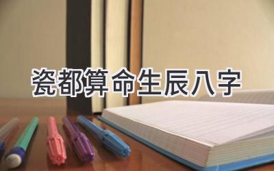 瓷都算命生辰八字