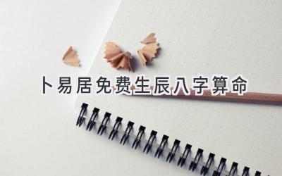 卜易居免费生辰八字算命