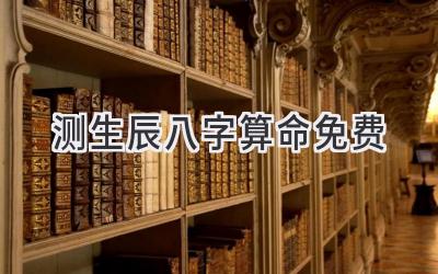 测生辰八字算命免费