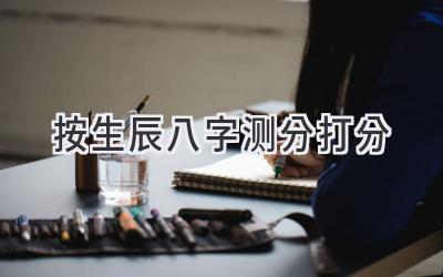 按生辰八字测分打分